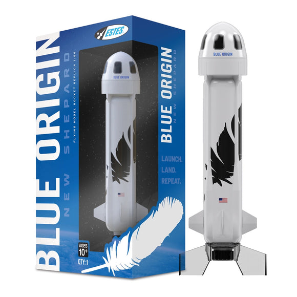 Estes Blue Origin New Shepard Flying Model Rocket Replica