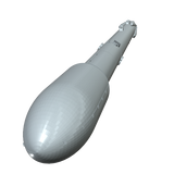 SpaceX Falcon 9 Model Rocket Kit Nose Cone Closeup