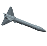 Honest John Model Rocket Kit 3D rendering