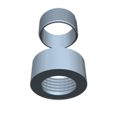 24MM Screw On Retainers - Female and Male Sides