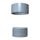 24MM Screw On Retainers - Male and Female Sides
