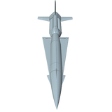 Nike Hercules Rocket Builders Kit Rendering Nose Cone Down