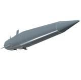 Pershing 1A Flying Model Rocket Builders Kit Side View