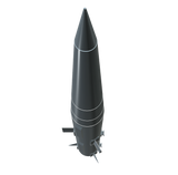 Pershing 1A Flying Model Rocket Builders Kit Facing Up