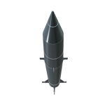 Redstone Missile Flying Model Rocket Standing Up