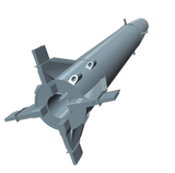 Redstone 3D Printed Missile Builders Kit Bottom Thruster