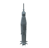 Flying Model Rocket Saturn 1B Builders Kit Standing Up