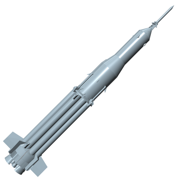 Saturn I SA-7 Flying Model Rocket Builders Kit