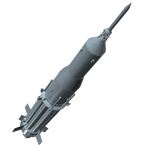 Saturn I SA-7 Rocket Builders Kit Side View