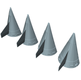 Saturn V Fin Upgrade Kit - 4 Pack