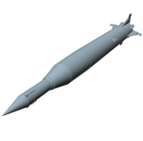 Sparta WreSat 3D Printed Flying Model Rocket Kit Facing Down