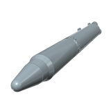 Gemini Titan II Builders Kit 3d Rendering laying flat