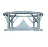 V-2 Rocket Launch Table Display Base As Seen From Side