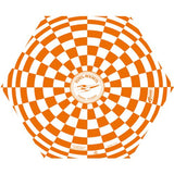 Orange & White 12" Estes Opened Parachute