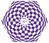 Purple & White 15" Estes Opened Parachute