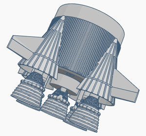 Boyce Saturn V Fin Can 1:100 Scale (29/18mm)