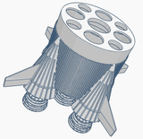 Boyce Saturn V Fin Can 1:100 Scale (29/18mm)