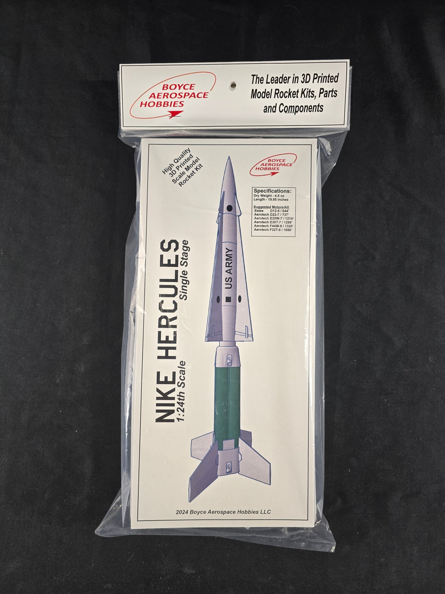 Boyce Nike Hercules Complete Model Rocket Kit 1:24 Scale – Boyce ...