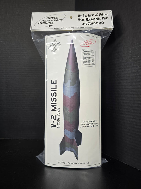 Boyce V-2 Missile Complete Model Rocket Kit 1:25 Scale