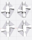 Boyce RCS Thrusters for Estes 1/45th Scale Little Joe II (4 Pack)