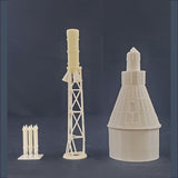 Mercury Capsule and Tower "Square Window" 1/35 scale for ST-20 body tube