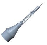 Boyce Mercury Capsule and Tower "Square Window" 1:35 Scale (ST-20 Tube)