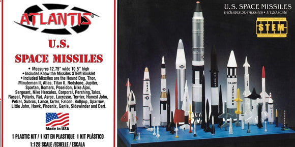 U.S. Space Missiles Plastic Model Kit (36 Missiles)