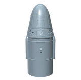 Dragon 1 Nose Cone Upgrade Space X Falcon 9 Model Rocket