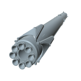 SpaceX Demo II Full CAD Thruster Close Up Rendering