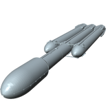 SpaceX Falcon Heavy 3d Nose Cone Rendering