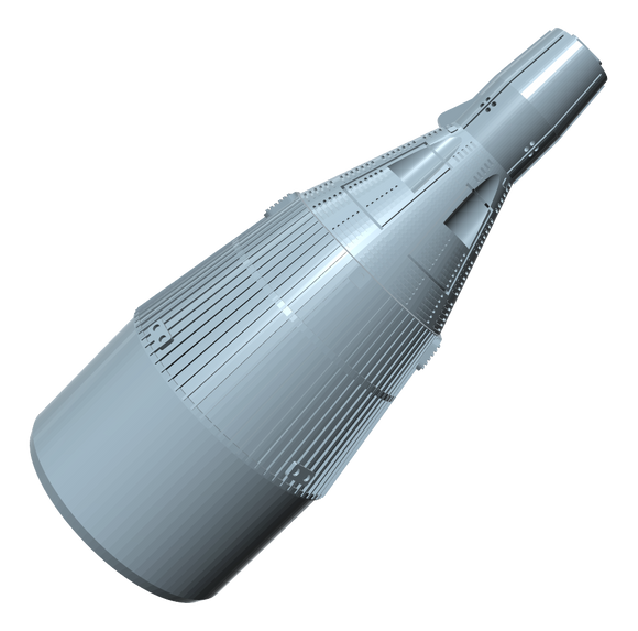 Gemini Capsule Nose Cone Kit Assembled