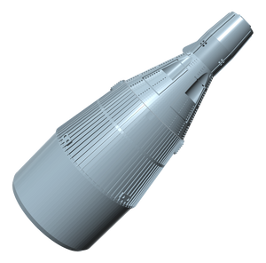 Gemini Capsule Nose Cone Kit Assembled