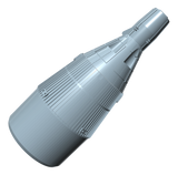 Gemini Capsule Nose Cone Kit Assembled