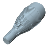 Gemini Capsule Nose Cone Kit Angled Down Left