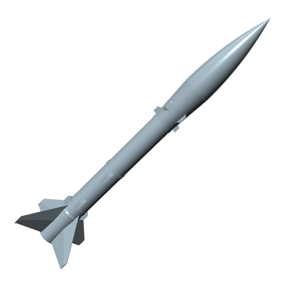 Honest John Model Rocket Builders Kit 3D rendering