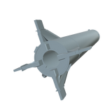 Juno 1 Model Rocket Fin Can View