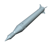 Jupiter C Model Rocket Builders Kit Pointed Down
