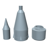 Jupiter C Nose Cone Unassembled Parts