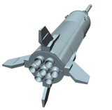 Little Joe II Model Rocket Kit 3d Thruster Rendering