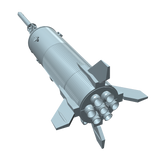 Little Joe II Model Rocket Kit Fins 3d Rendering