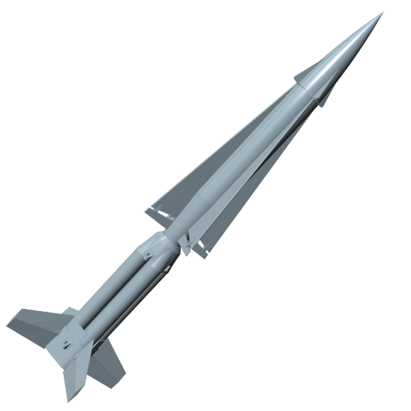 Nike Hercules Rocket Builders Kit 1/14th Scale Rendering