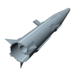Pershing 1A Model Rocket Builders Kit Bottom Thruster