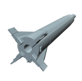 Sparta WreSat 3D Printed Flying Model Rocket Kit Bottom Thruster