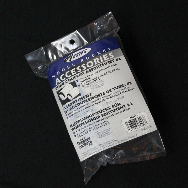 Estes EST3178 BT80 Body Tube Couplers – 2pcs For Model Rockets, Rocket Building