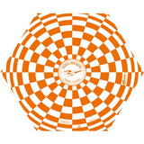 Orange & White 12" Estes Opened Parachute 