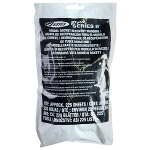 Estes Rockets Pro Series II Recovery Wadding retail packaging